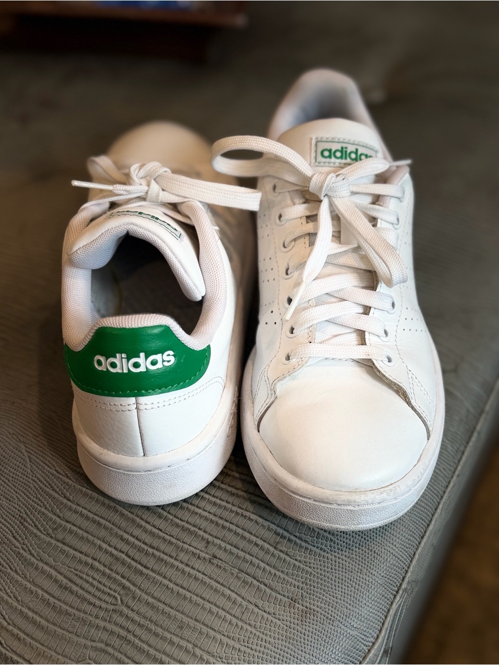 Adidas Stan Smith Women’s  White & Green Classic Tennis Shoes